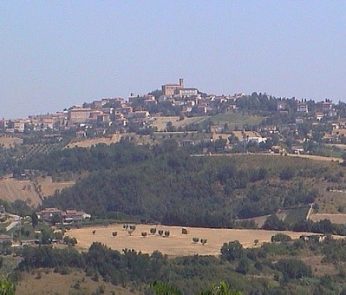 Panorama di Montegiorgio sul colle